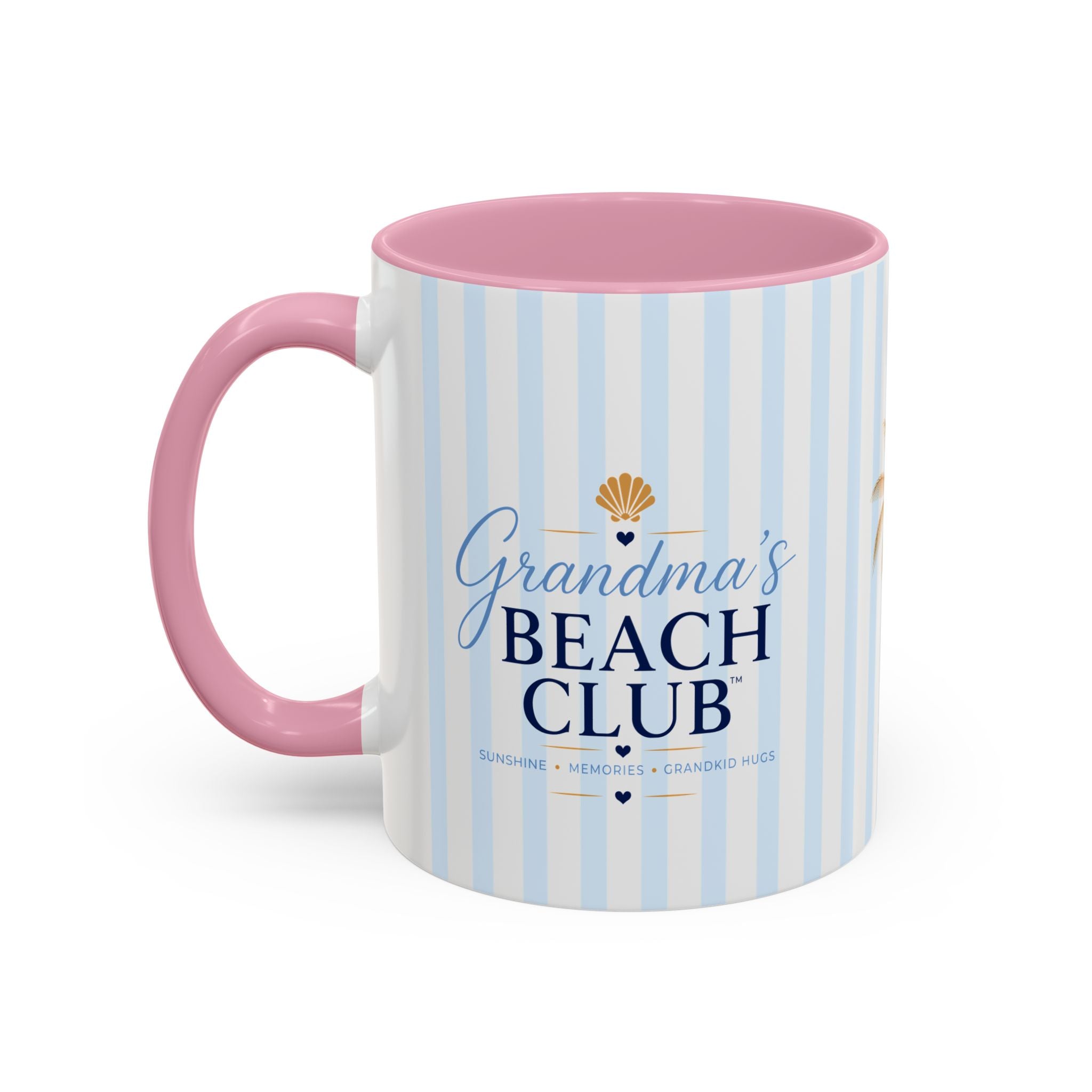 Grandma's Beach Club Script Mug | Color Accent Coffee Mug (11oz, 15oz)