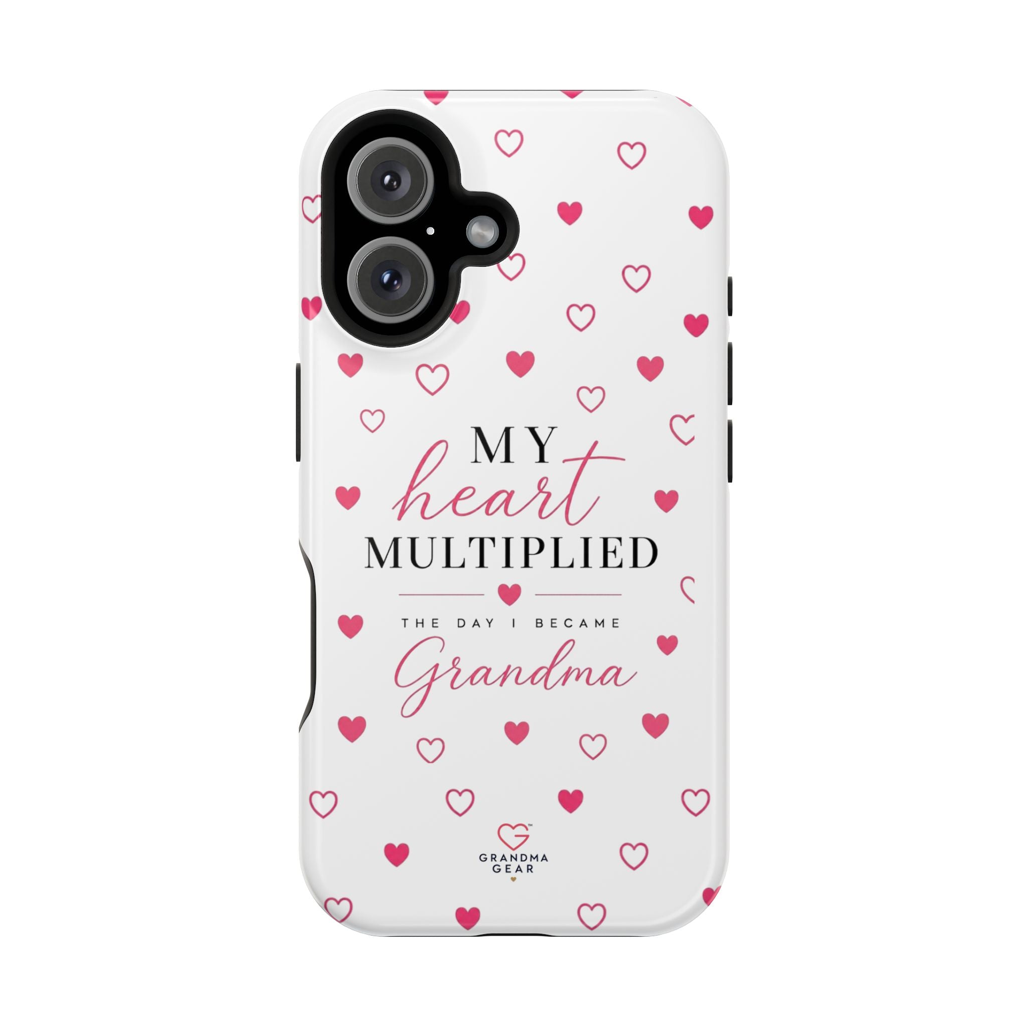 Grandma Phone Case — "My Heart Multiplied" Magnetic Impact‑Resistant Case