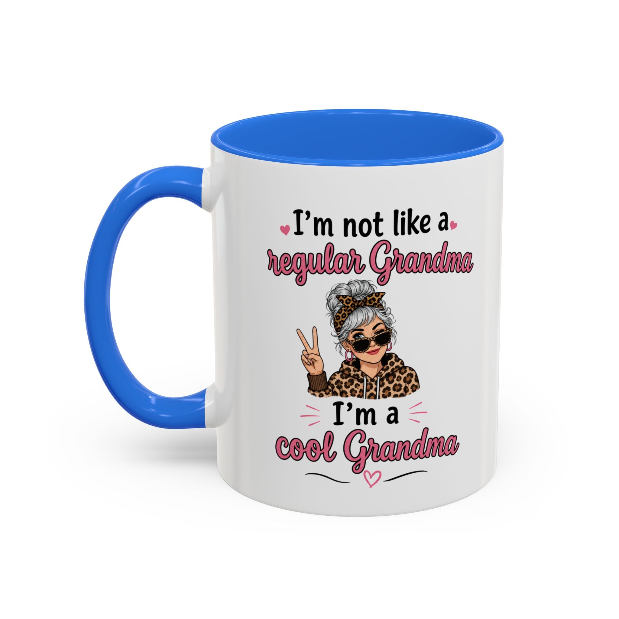 Cool Grandma illustration mug | 11oz 15oz colorful ceramic mug