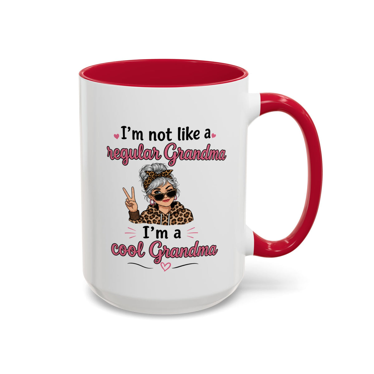 Cool Grandma illustration mug | 11oz 15oz colorful ceramic mug
