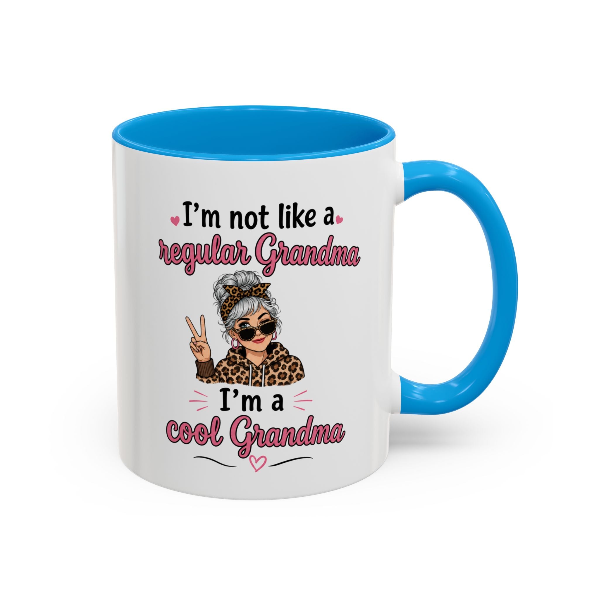 Cool Grandma illustration mug | 11oz 15oz colorful ceramic mug
