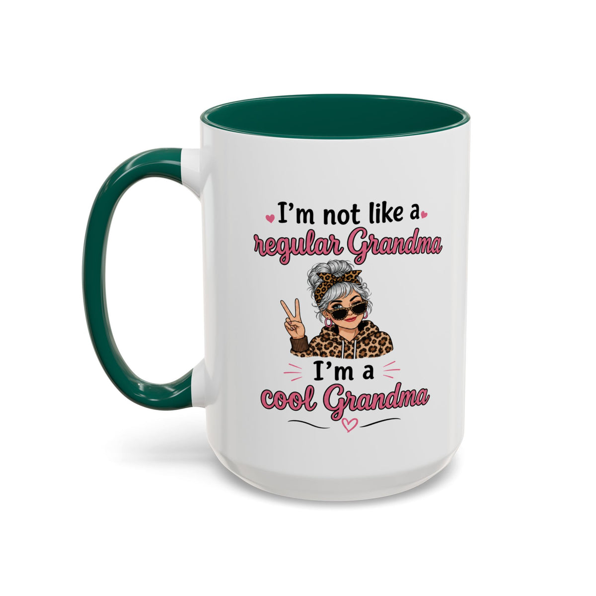 Cool Grandma illustration mug | 11oz 15oz colorful ceramic mug