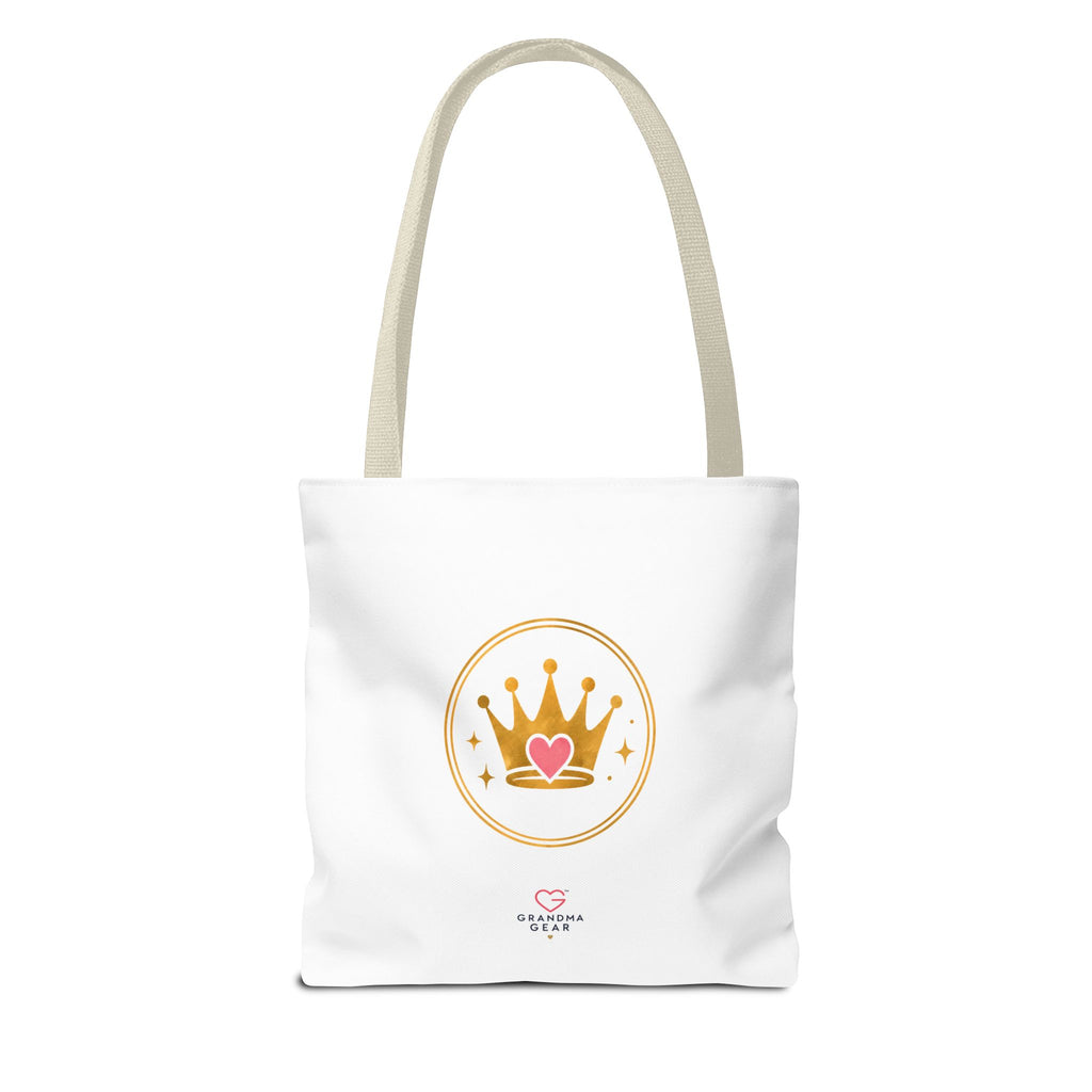 Classy Sassy Glamma Tote Bag – Funny Grandma Gift with Crown Graphic