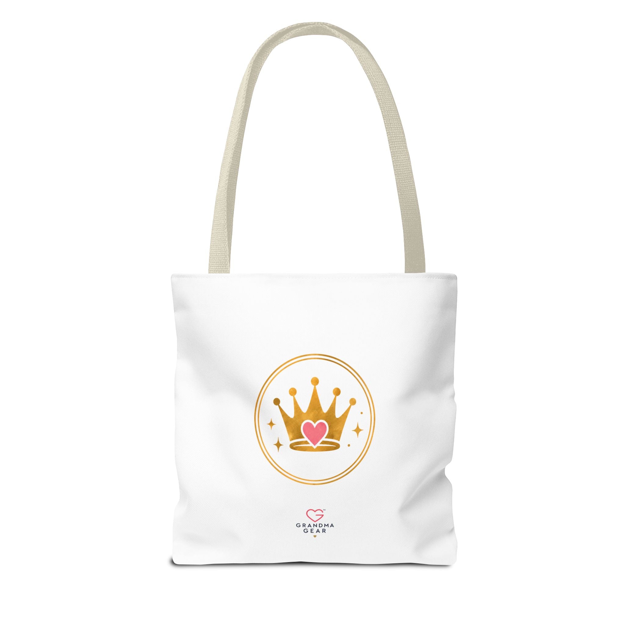 Classy Sassy Glamma Tote Bag – Funny Grandma Gift with Crown Graphic