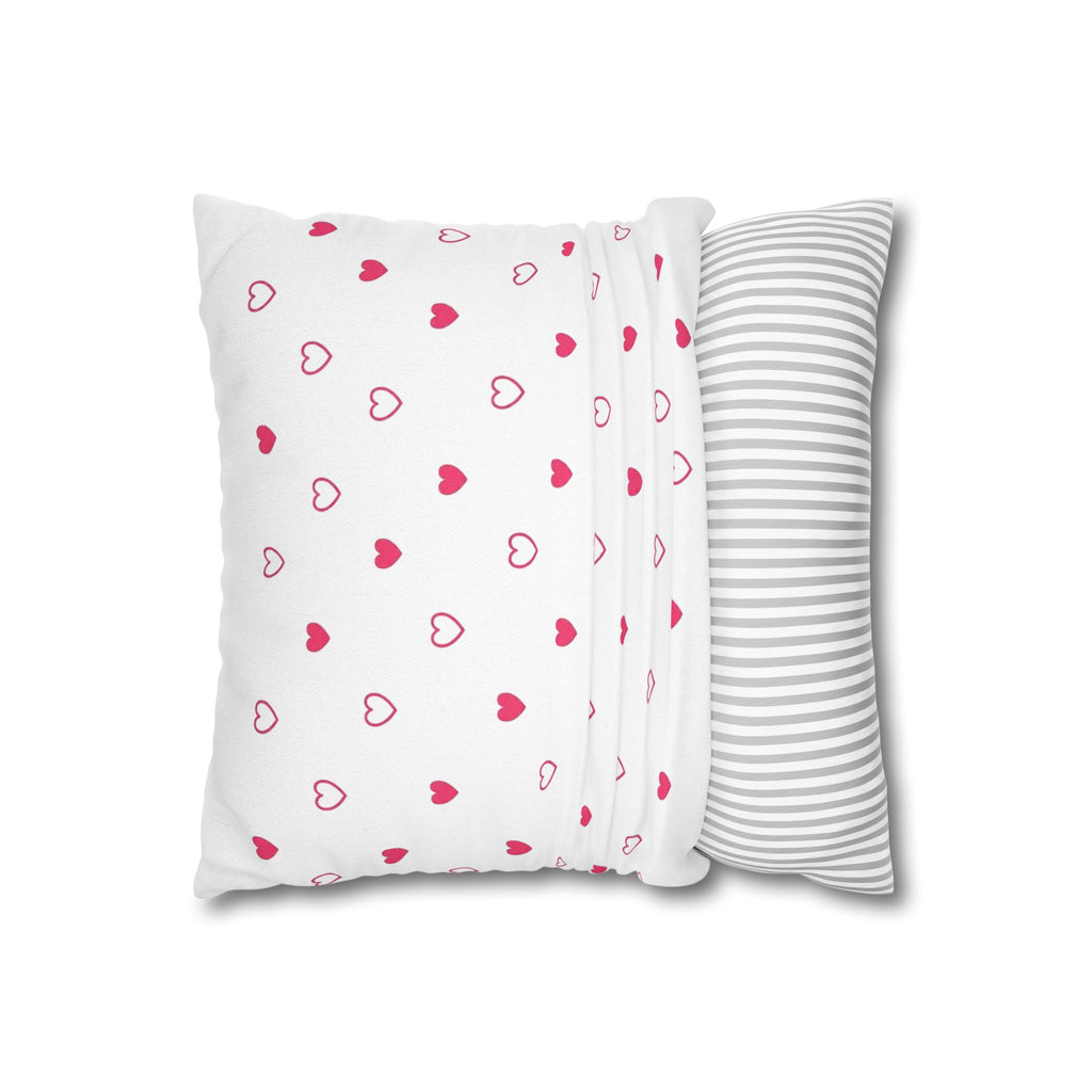 My Heart Multiplied Grandma Pillowcase | Heart Pattern Throw Pillow Cover