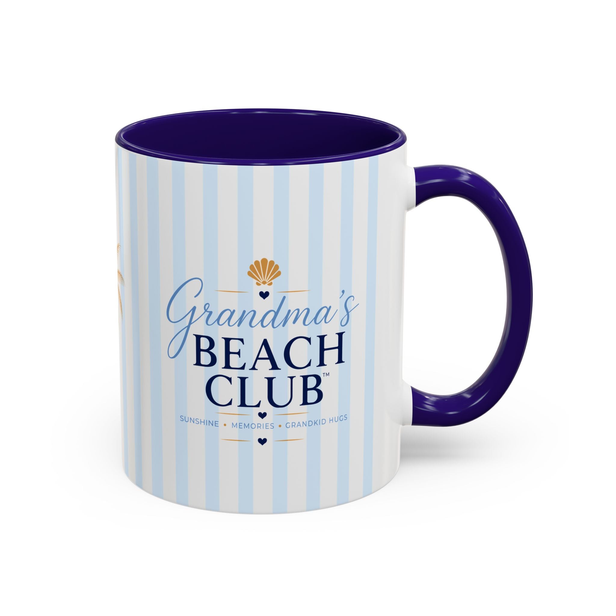 Grandma's Beach Club Script Mug | Color Accent Coffee Mug (11oz, 15oz)
