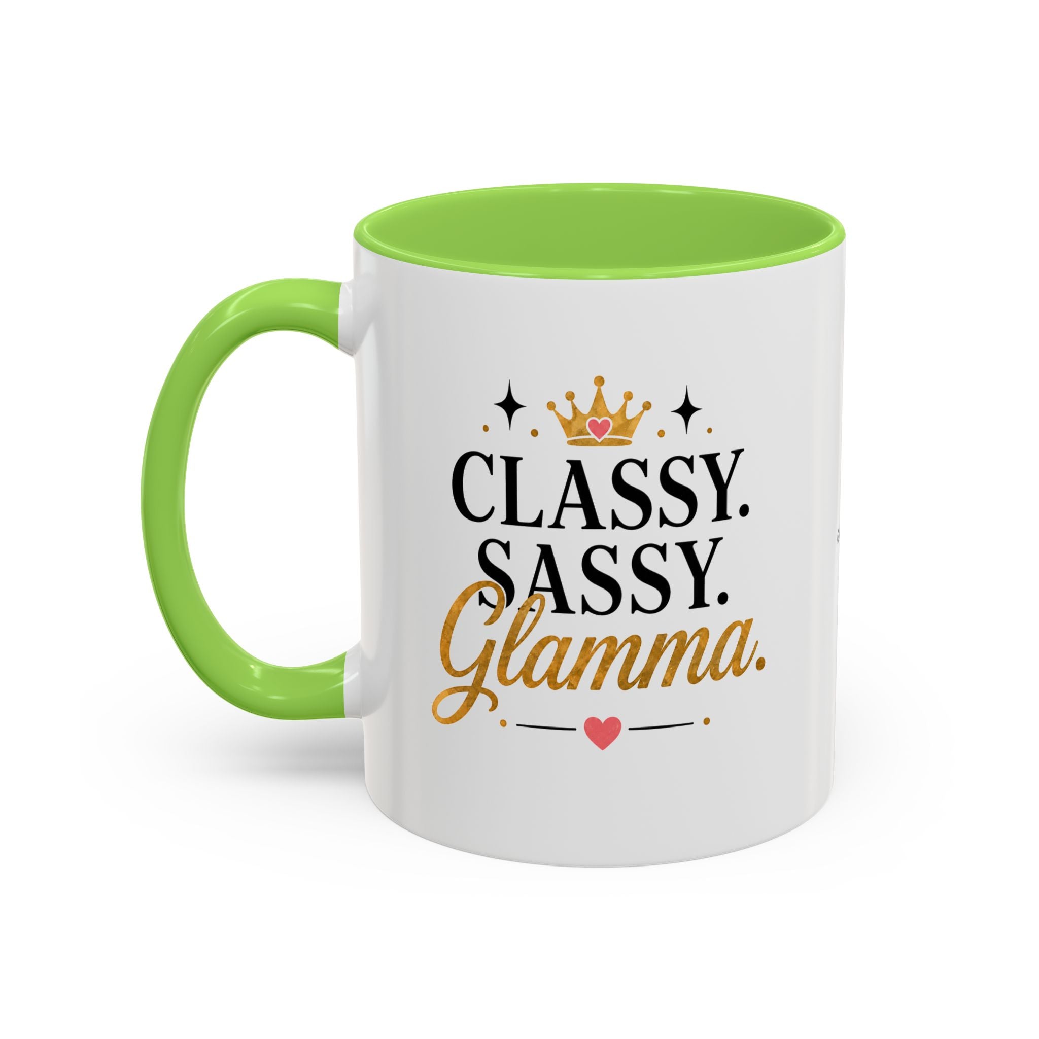 Classy Sassy Glamma Coffee Mug — 11oz/15oz Color Accent Mug