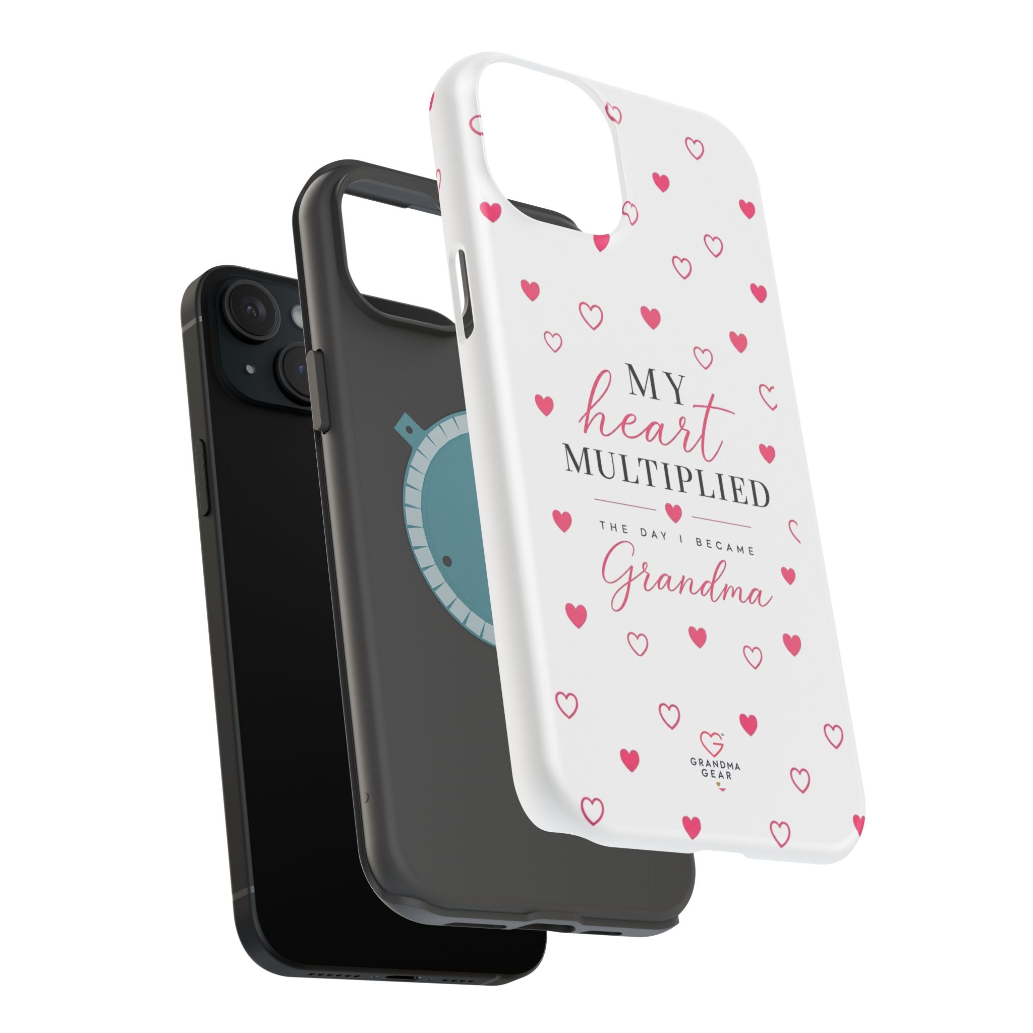 Grandma Phone Case — "My Heart Multiplied" Magnetic Impact‑Resistant Case