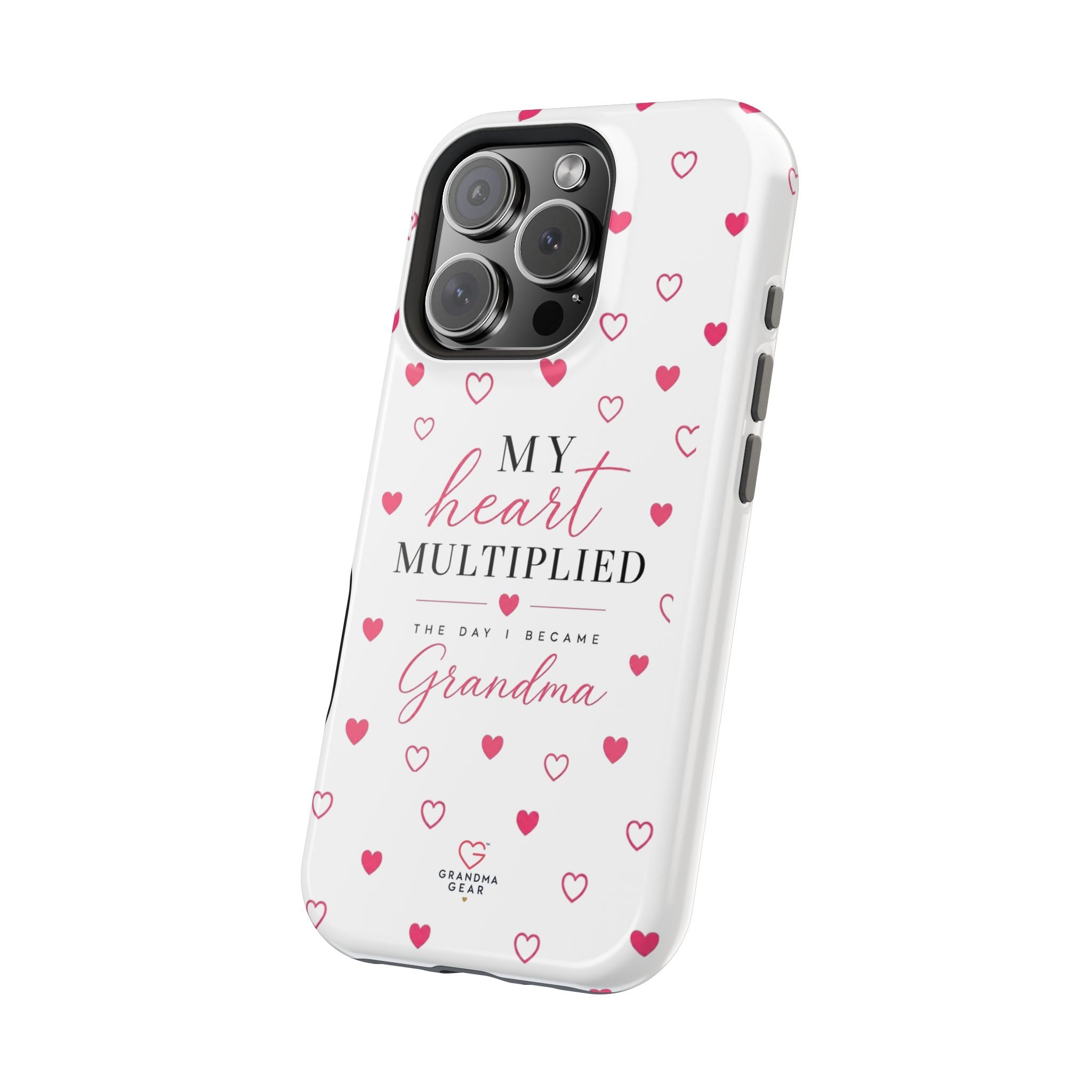 Grandma Phone Case — "My Heart Multiplied" Magnetic Impact‑Resistant Case