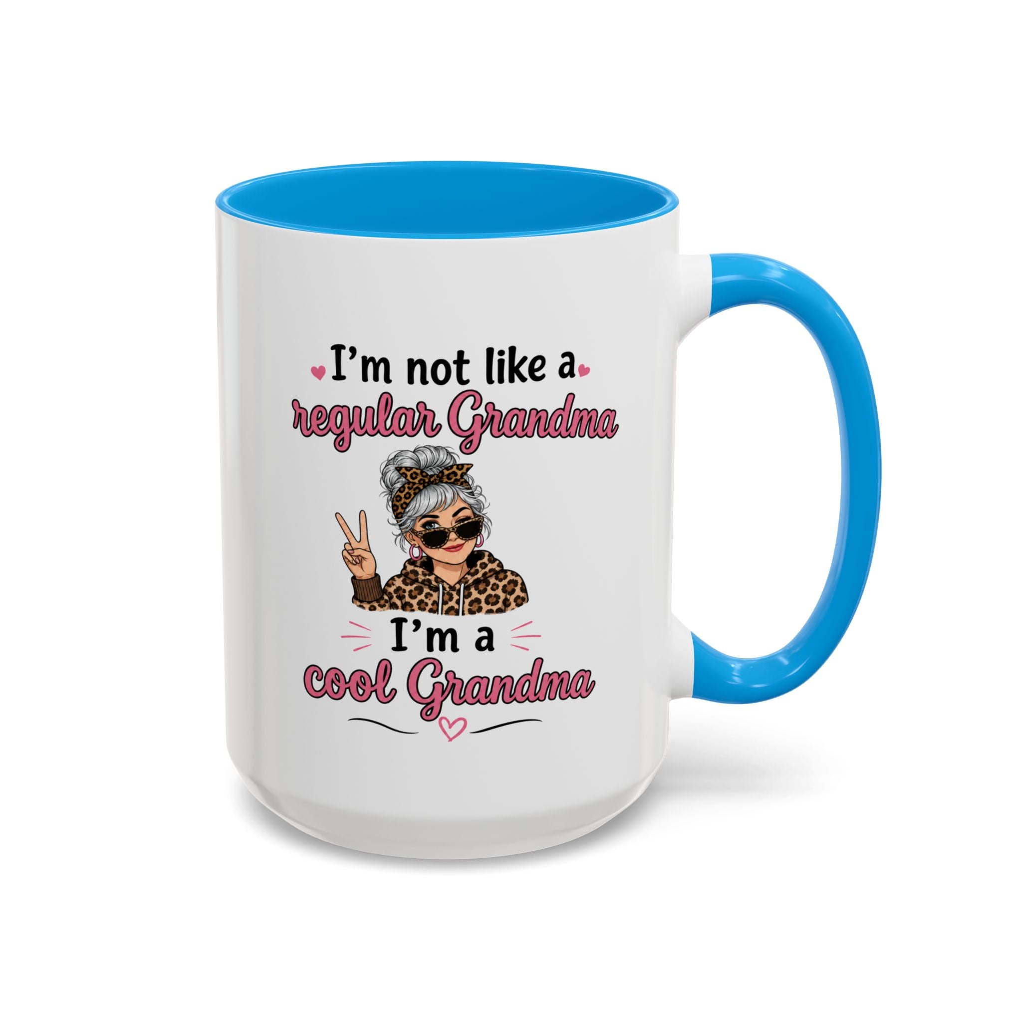 Cool Grandma illustration mug | 11oz 15oz colorful ceramic mug
