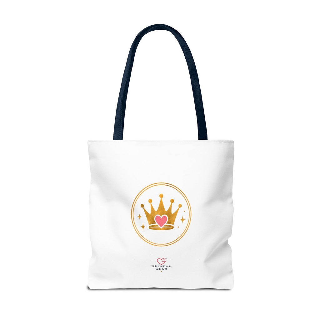 Classy Sassy Glamma Tote Bag – Funny Grandma Gift with Crown Graphic