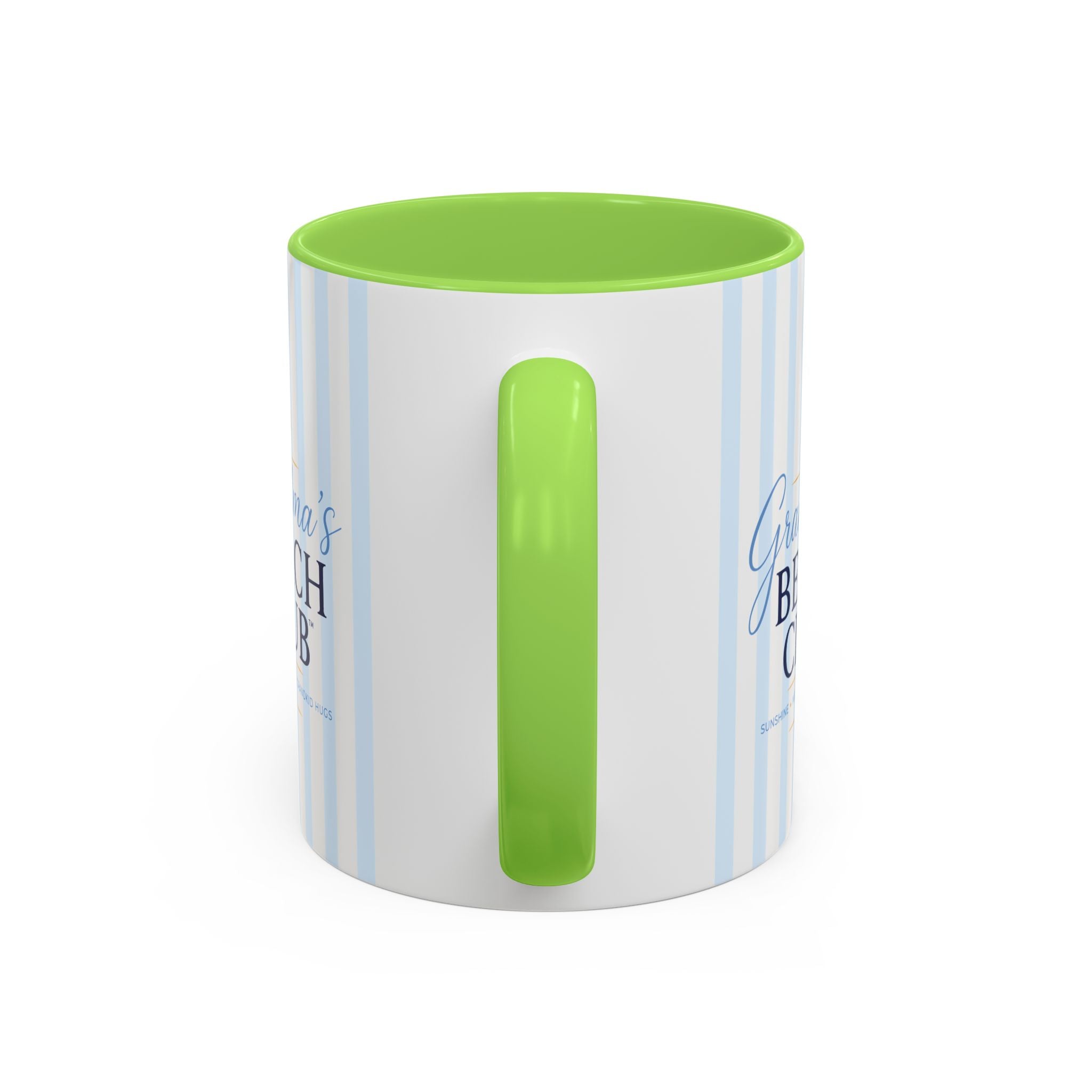 Grandma's Beach Club Script Mug | Color Accent Coffee Mug (11oz, 15oz)